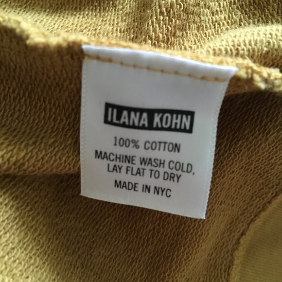 ILANA KOHN NYC Pumpkin Spice Orange Cotton Bateau Neck Crop Top M - Picture 5 of 5